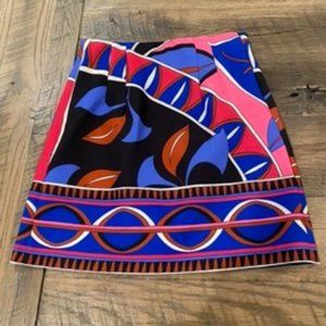 Zara XS MINI SKIRT W/SIDE ZIPPER MULTI COLOR